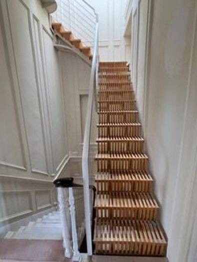 Steel stairs