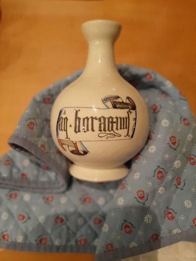 Ceramic apothecary bottle
