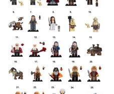 Lord of the Rings LOTR Minifigures (A-M)