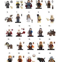 Lord of the Rings LOTR Minifigures (A-M)