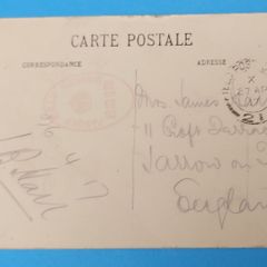 World War 1 French Postcard Sent During "the Battle Of Arras"