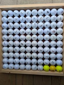 100 golf balls