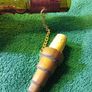 Vintage Brown Glass Alcohol Bottle Image 2