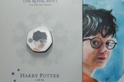 UK 0.5 Pound Base Metals Brilliant Uncirculated (Coloured) Coin 2022 - 25 Years of Magic - Harry Potter and the Philosopher's Stone