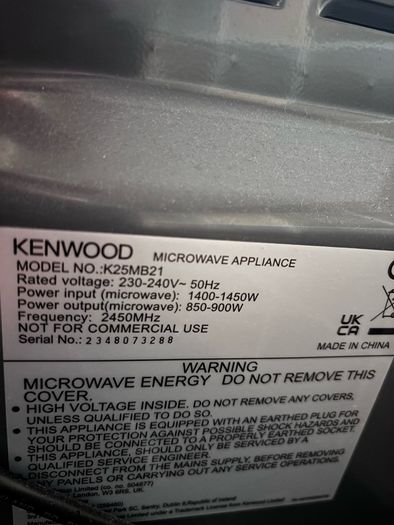 Kenwood microwave