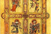 Printed Icon of Book of Kells "Four Evangelists"
