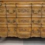 French Carved Oak Bureau Image 4