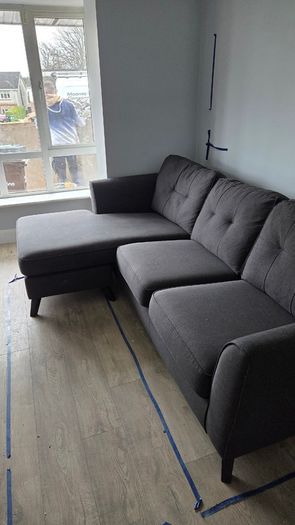 L shaped sofa
