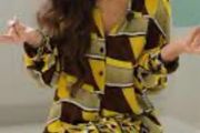 Fab Zara Geometric Print Co-ord Set Shirt &amp; Trousers Size XL UK 14