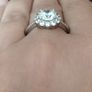 Vintage 925 Sterling Silver CZ Cluster Ring. Image 9