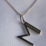 Sterling Silver 925 and Cubic Zirconia Pendant M Image 5
