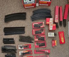 Model Railway Track Bundle + 2 Controllers (OO Gauge) - Hornby/Tri-ang Job Lot