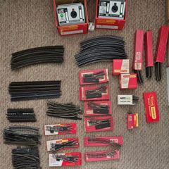 Model Railway Track Bundle + 2 Controllers (OO Gauge) - Hornby/Tri-ang Job Lot