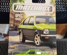 Opel Kadett GT/E Matchbox Green 1/5 Long Card