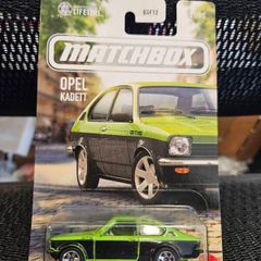 Opel Kadett GT/E Matchbox Green 1/5 Long Card