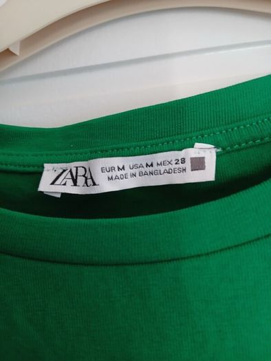 ZARA green top