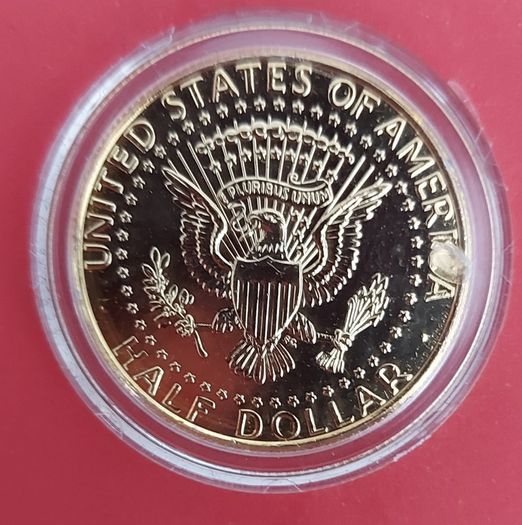 U.S.A. ROYAL ENGAGEMENT 24kt Gold Plated Kennedy Half Dollar Coin