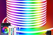 FREE EXPRESS SHIPPING Flexible LED neon Lights Strip 10M 24v RGB with Remote,APP Control, IP65 Waterproof for Bedroom,Room,Outdoors Decor
