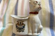 Antique German Crested China / Armorial Souvenir Ware (Match Holder, Vesta Stand, or Toothpick Holder)