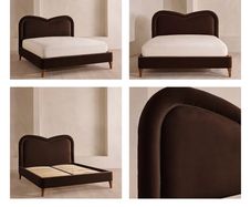 Soho Home Keira King Bed Velvet Chocolate