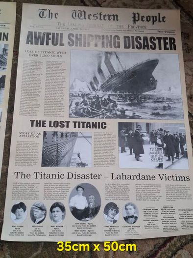 Front page newspaper posters
