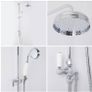 Victorian rainfall shower chrome Image 8