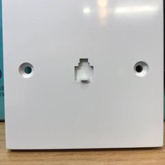 RJ11 White Plate Telephone Socket