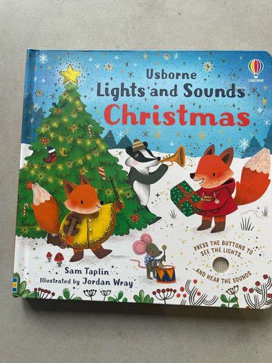 Kids book Christmas light and sounds book brand new