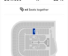 The Weeknd seated ticket 22nd Aug x4