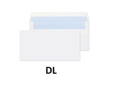 Envelopes DL white (50pcs) self-adhesive