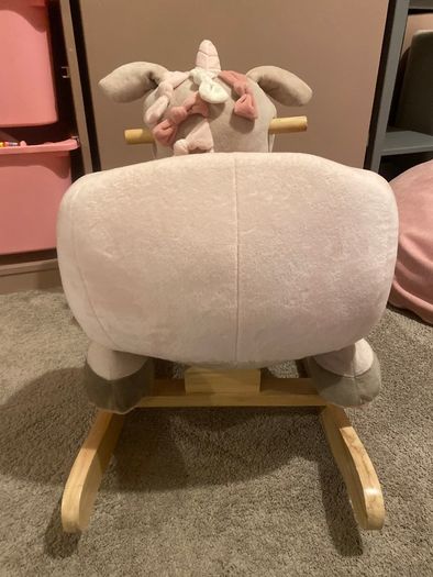 Wooden Baby Rocker Unicorn