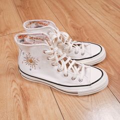 Converse Mystic World White High Top Embroidered Canvas Chuck Taylor All Star 1970s 5UK/37.5EU