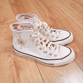 Converse Mystic World White High Top Embroidered Canvas Chuck Taylor All Star 1970s 5UK/37.5EU