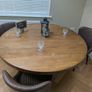 150cm Round Dining Table Perfect for a Traitors or Halloween Party Image 3