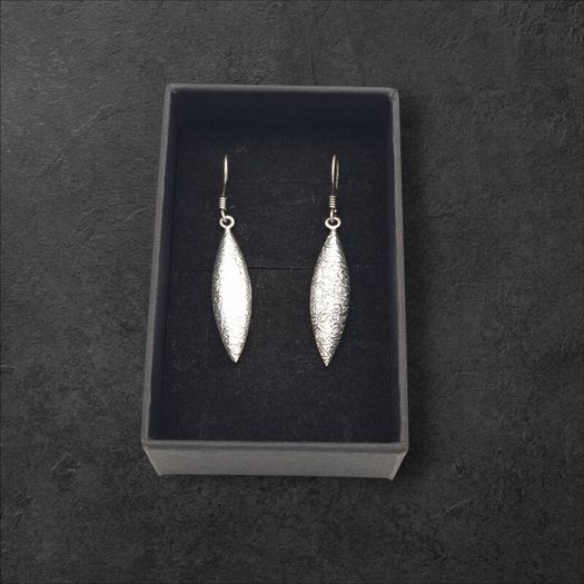 925 Silver Vintage Textured Earrings