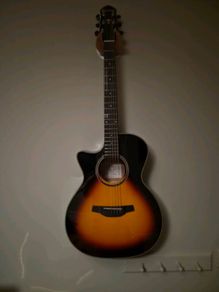 Crafter left handed electro acoustic guitar