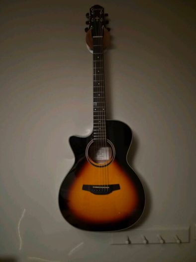 Crafter left handed electro acoustic guitar