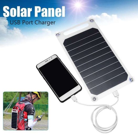 5V 10W DIY Solar Panel Slim Light USB Charger Charging Portable Power Bank Pad Universal For Phone Lighting Car Charger