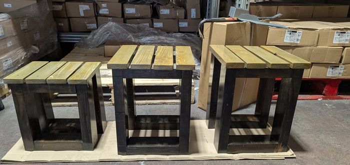 Garden Stools x2 and Table