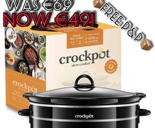 NEW SALE | CrockPot Slow Cooker, Aluminium, 300 W, 6.5 liters, Black