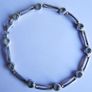 Vintage Sterling Silver 925 Blue Topaz Bracelet length 7,7" - 8,6g Image 6