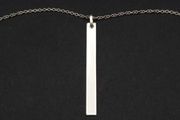 925 Sterling Silver Bar Necklace