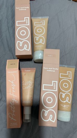 Colourpop tinted moisturizer and face and body makeup