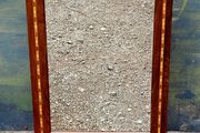 Antique walnut marquetry fire screen