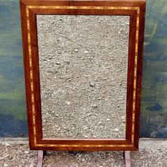 Antique walnut marquetry fire screen