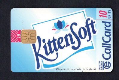 1997 Ireland 10 unit KittenSoft (ODS2) Call Card Used. Telecom Eireann card number 1172