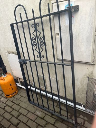 Galvanised steel gate