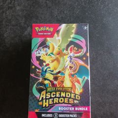 pokemon collectable mega evolution Ascended Heroes Booster Bundle includes 6 Nooster packs