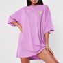 MISSGUIDED X Playboy Slogan Oversize T Shirt Dress Size 4! Image 2