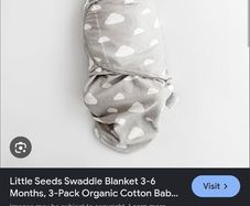 Little Seeds swaddle blankets